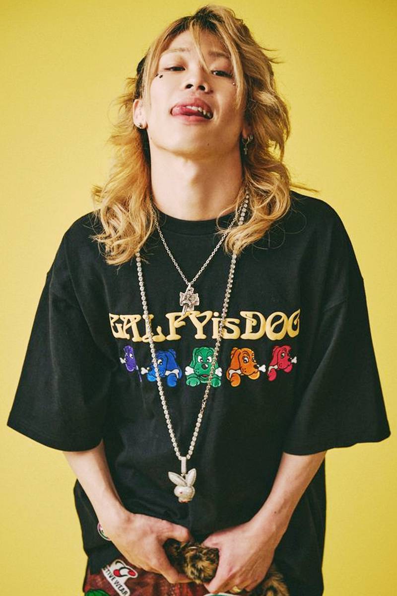 GALFY (ガルフィー) 復刻 GALFY is DOG TEE - Black