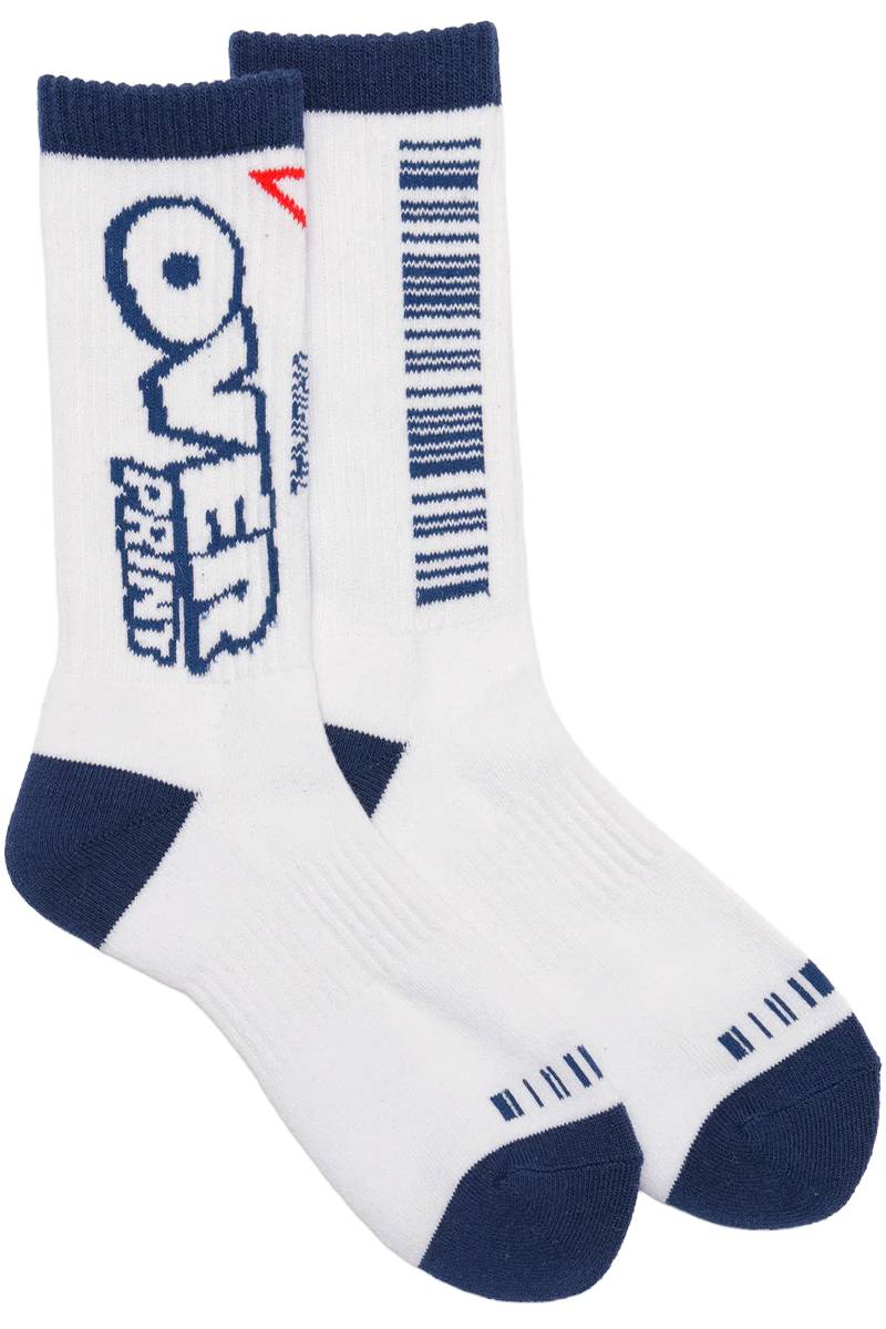 over print (オーバー・プリント) bettersweet socks - White