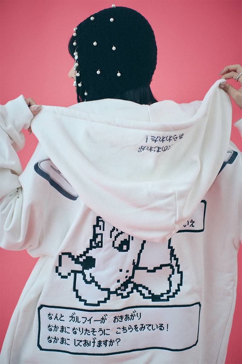 GALFY (ガルフィー) ガルクエジップパーカー WHITE