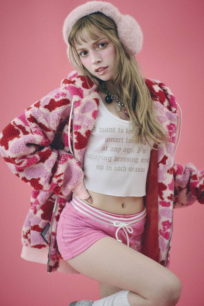 GALFY (ガルフィー) ガルフィーカモボアパーカー PINK / ロック