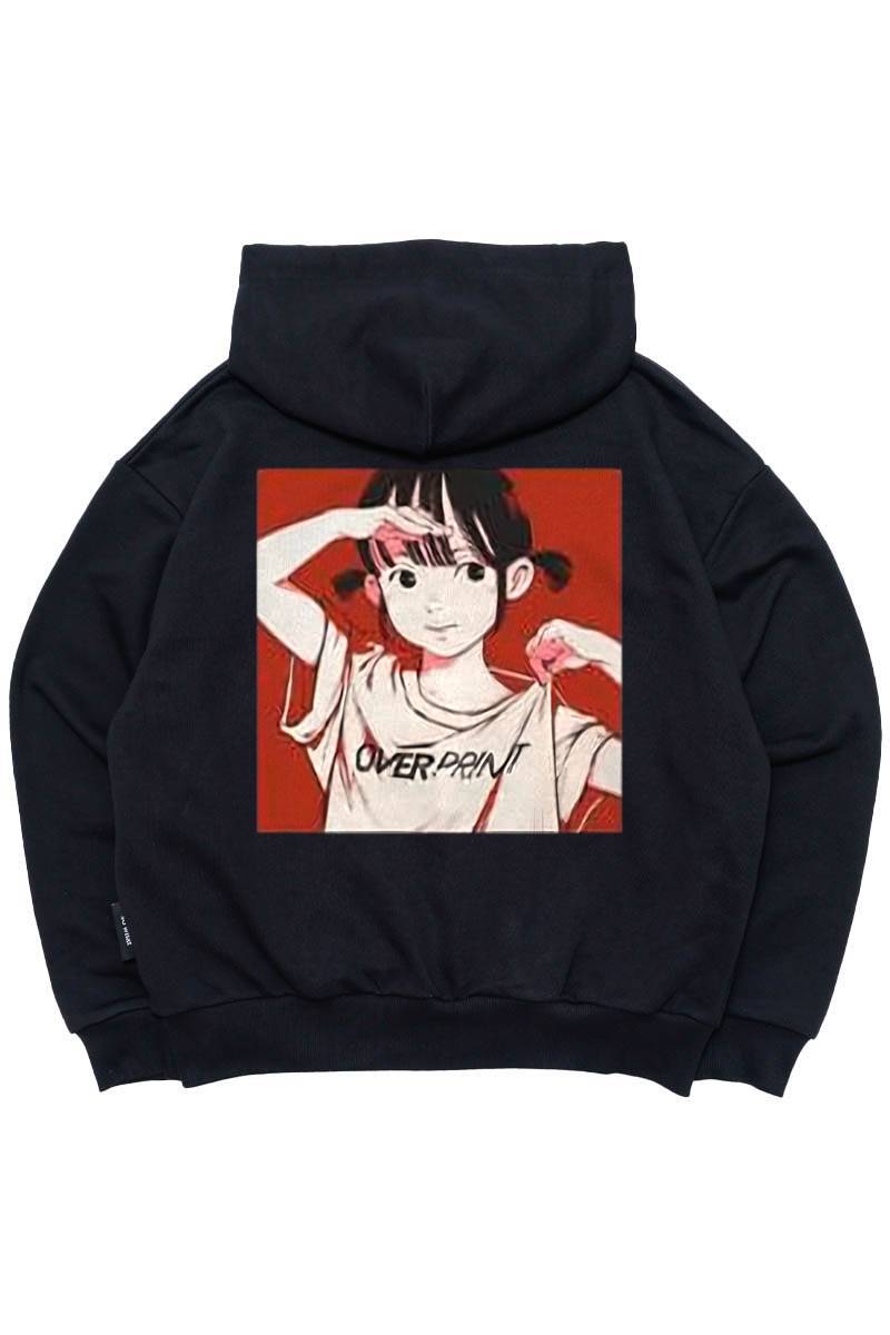 【お問い合わせ商品】over print (オーバー・プリント) POP ART Hoodie Ver:26 - Black