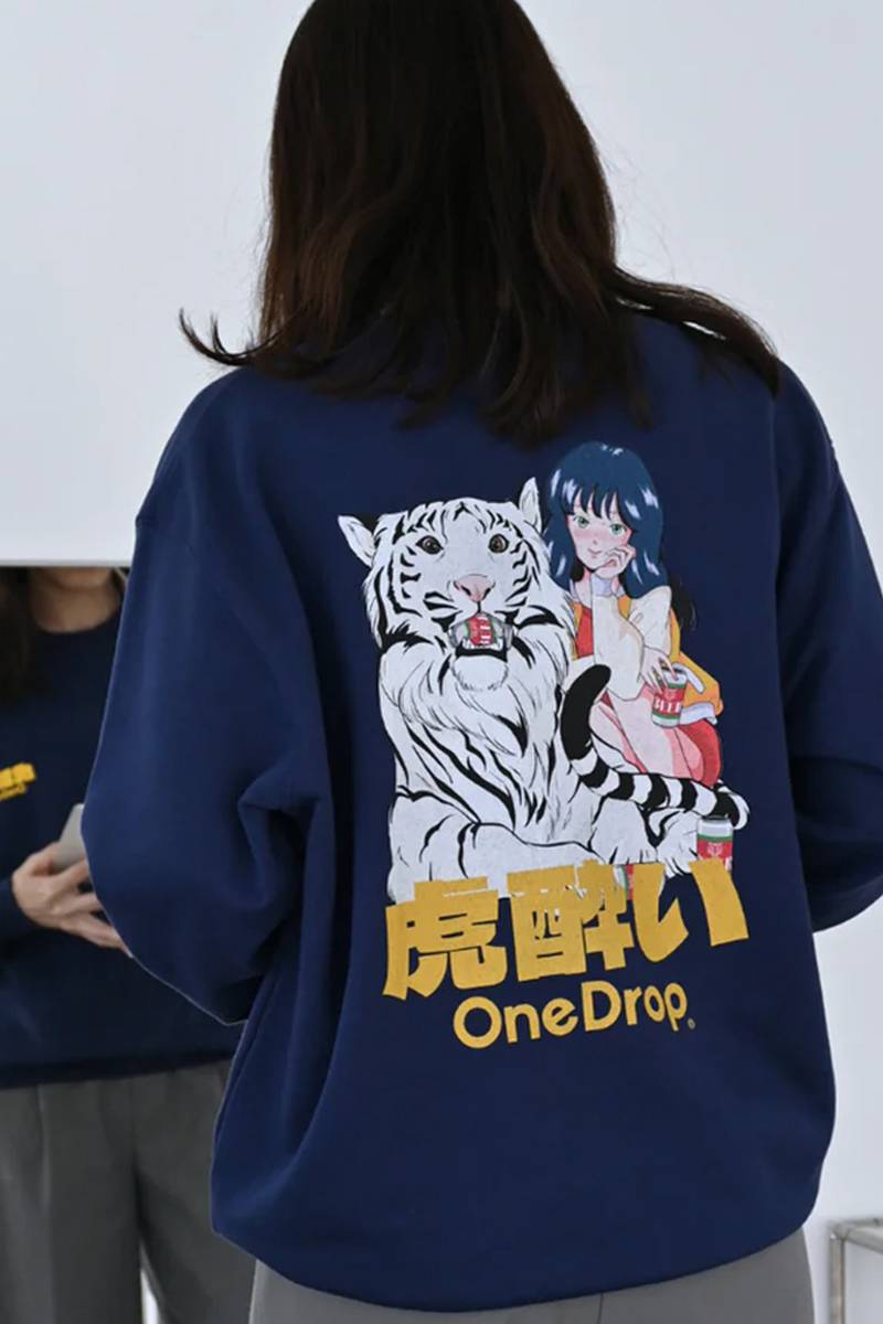 One Drop (ワンドロップ)  chao!虎酔いSweat - Navy