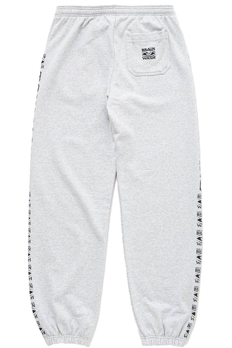 TOY MACHINE (トイマシーン) (HEAVY WEIGHT) BRAINWASH SWEAT PANTS - Ash