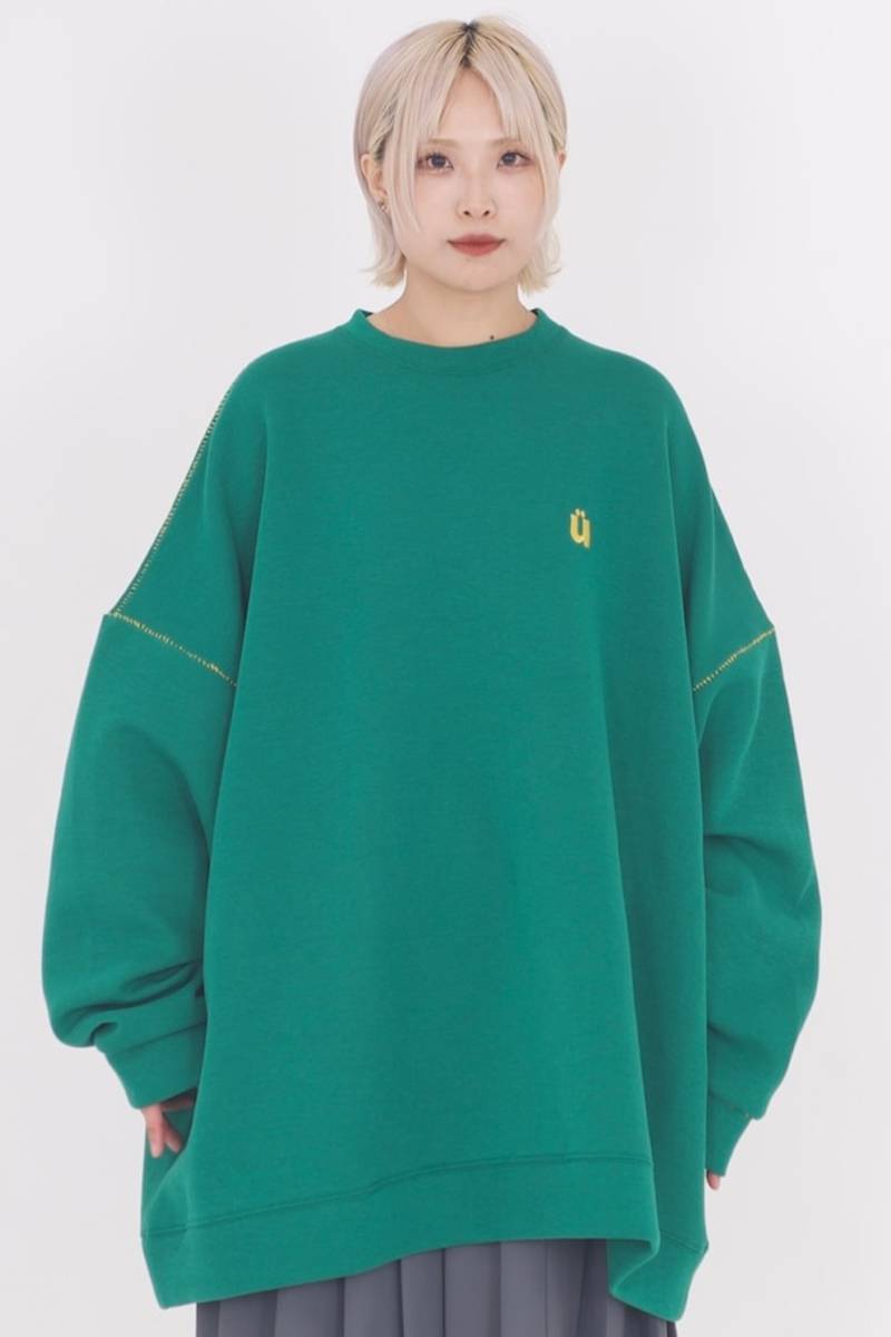 neüron(にゅうろん) ステッチüスウェット - Green