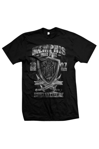 MEMPHIS MAY FIRE Challenger Black T-Shirt