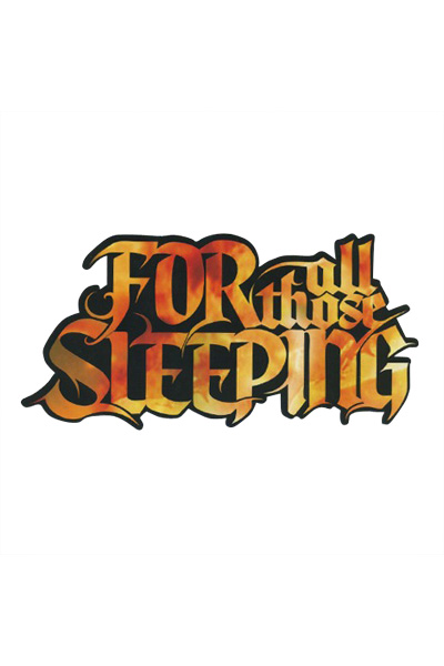 FOR ALL THOSE SLEEPING Logo Die-Cut