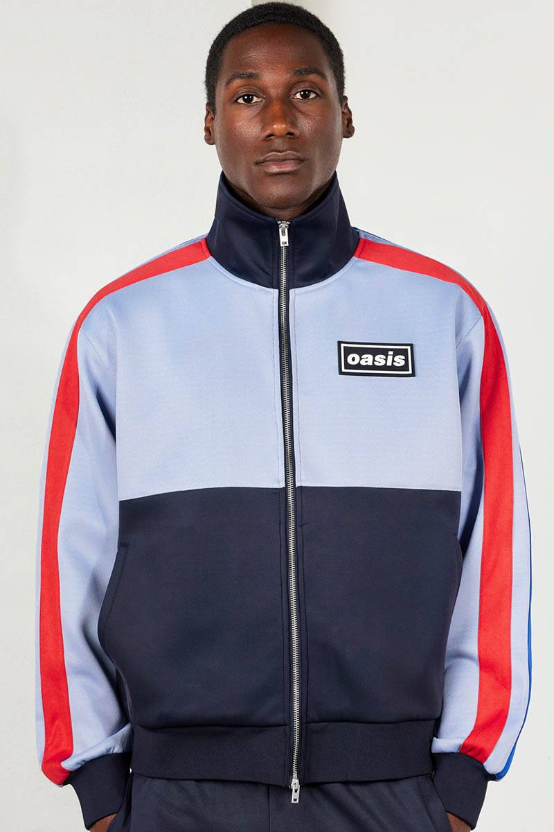 OASIS×PLEASURES FOREVER TRACK JACKET - Powder Blue