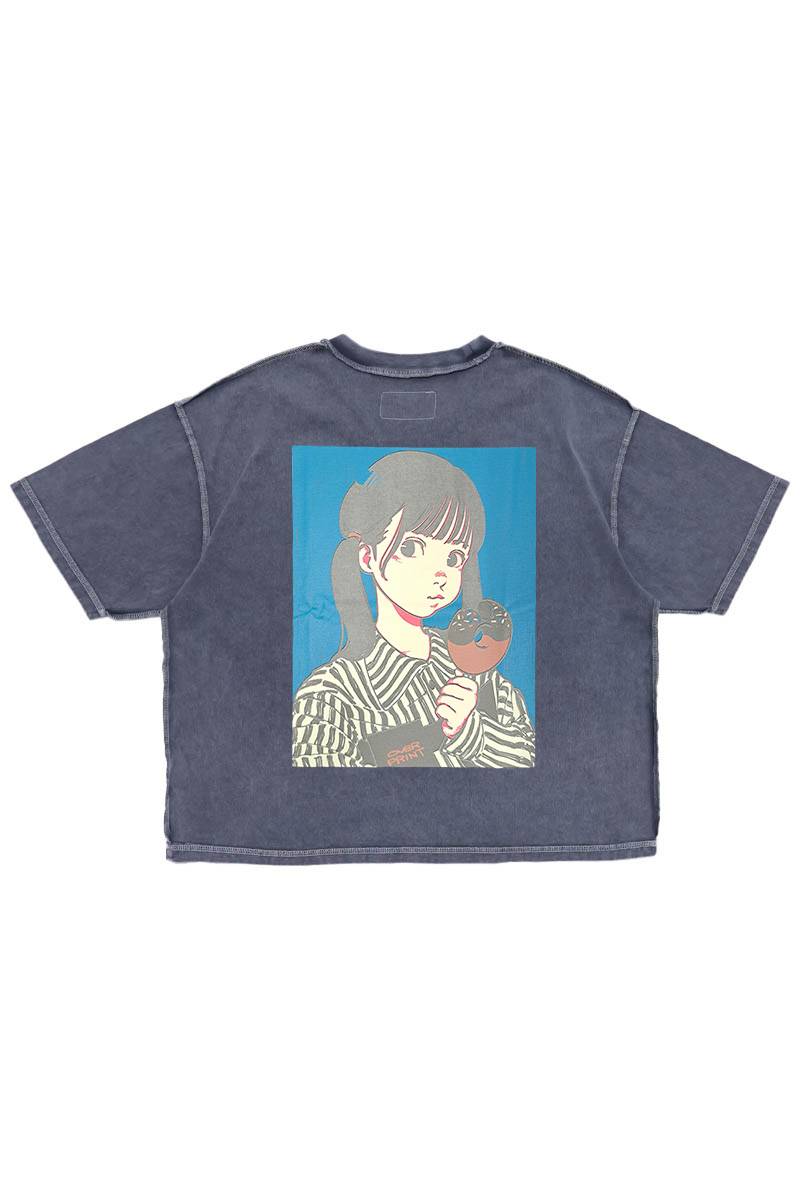 【お問い合わせ商品】over print (オーバー・プリント) POP ART pigment Tee Ver:17 GLOW IN THE DARK