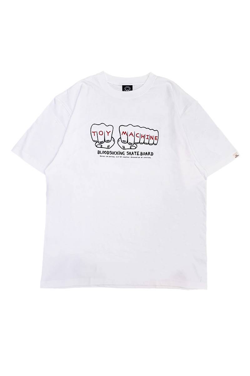 TOY MACHINE (トイ・マシーン) NEW FIST SS TEE - White