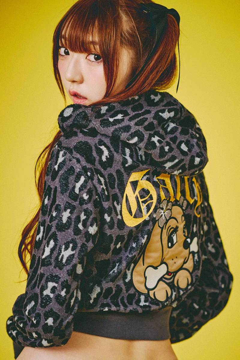 GALFY(ガルフィー) フユGAL 豹パーカー - Black Leopard