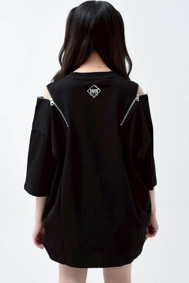 【高額売筋】 てぃら×TRAVAS TOKYO(トラバス・トーキョー) ZIPTシャツ (angel トップス