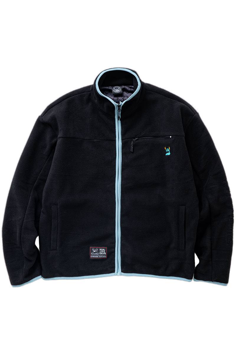 TOY MACHINE(トイマシーン) SKETCHY MONSTER FLEECE JACKET - Black