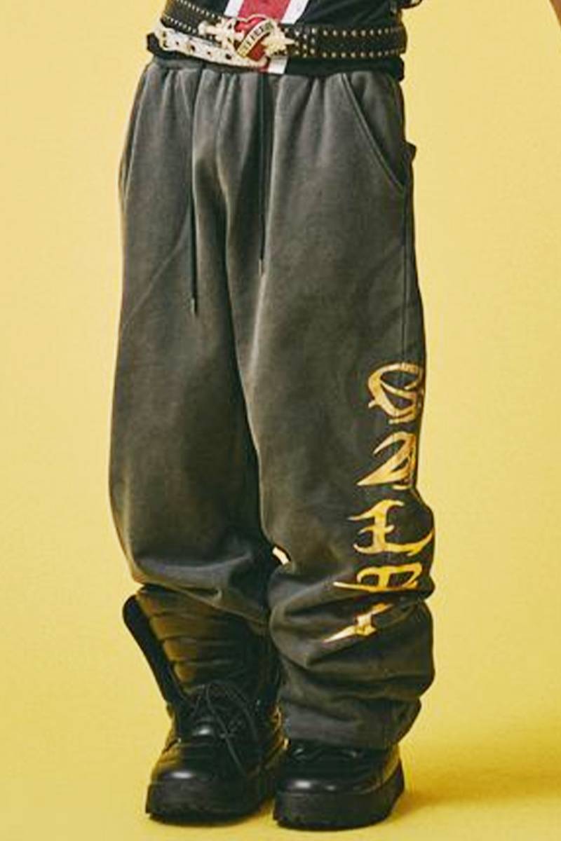【予約商品】GALFY (ガルフィー) マジマブ☆スウェットパンツ - Ink Black