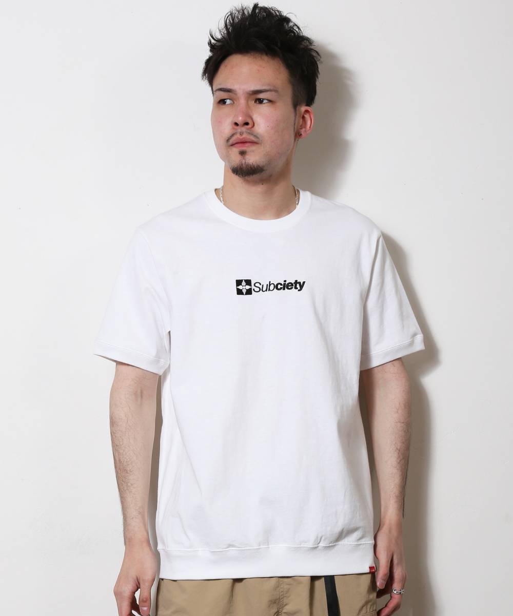Subciety EMBROIDERY THE BASE TEE WHITE