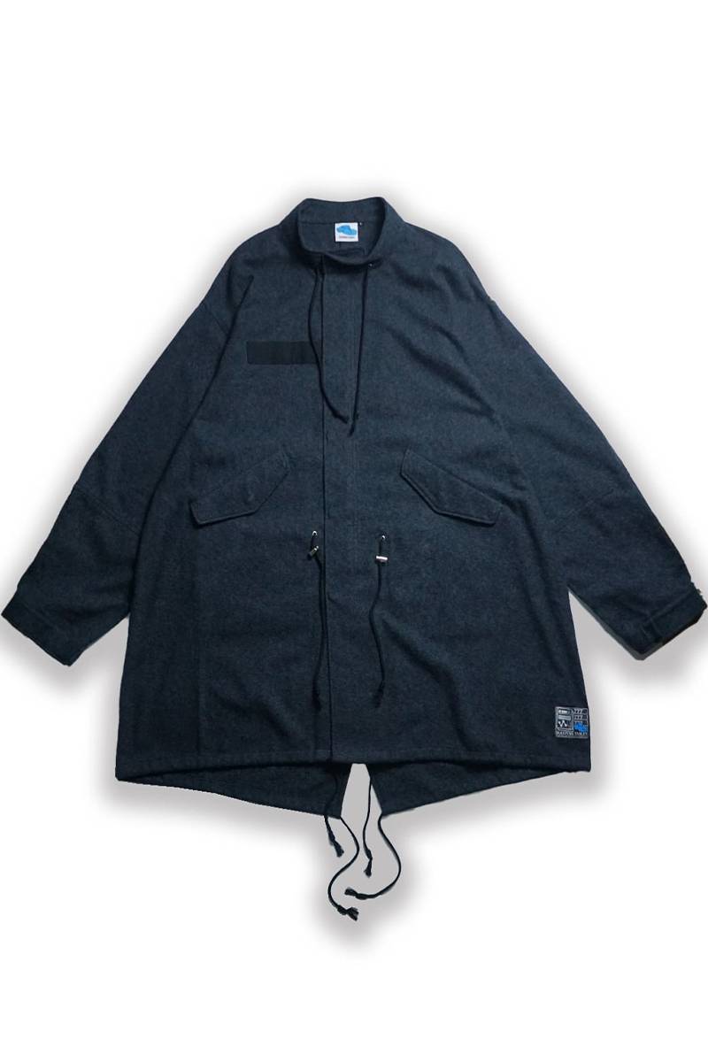 SLEEPING TABLET (スリーピング・タブレット) SEEKER [ BRUSHED COTTON MILITARY COAT ] - Black