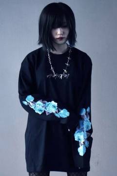 アマツカミ 花 L/S BLACK