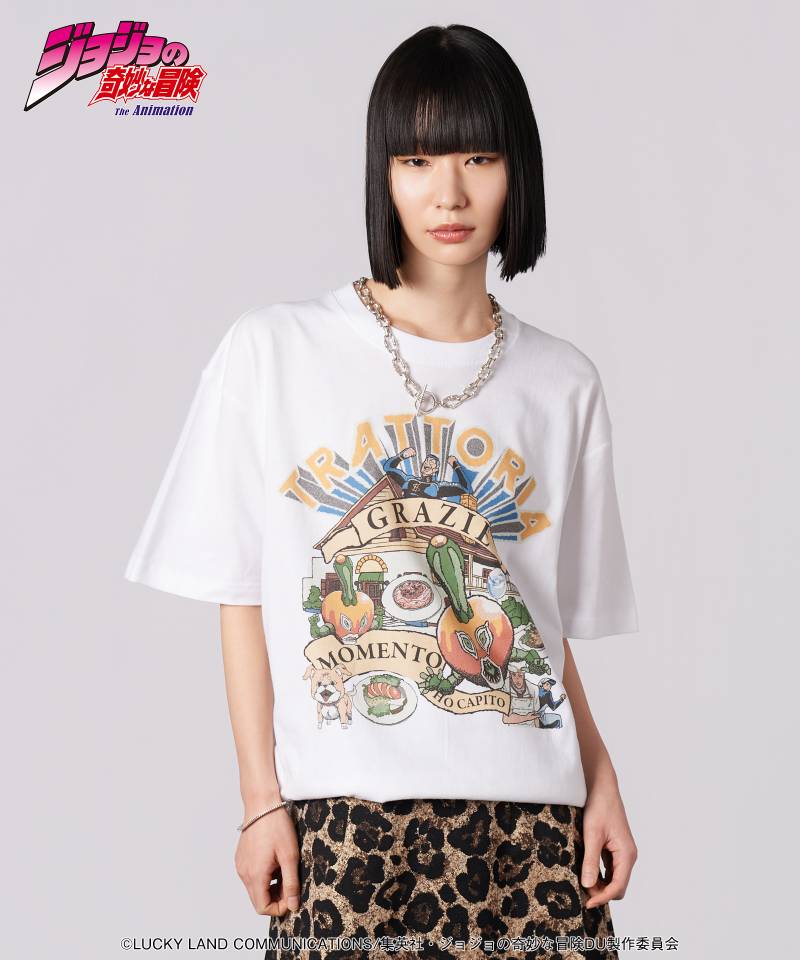 【予約商品】ジョジョの奇妙な冒険xglamb(グラム) Tonio's Stand T-shirts - White