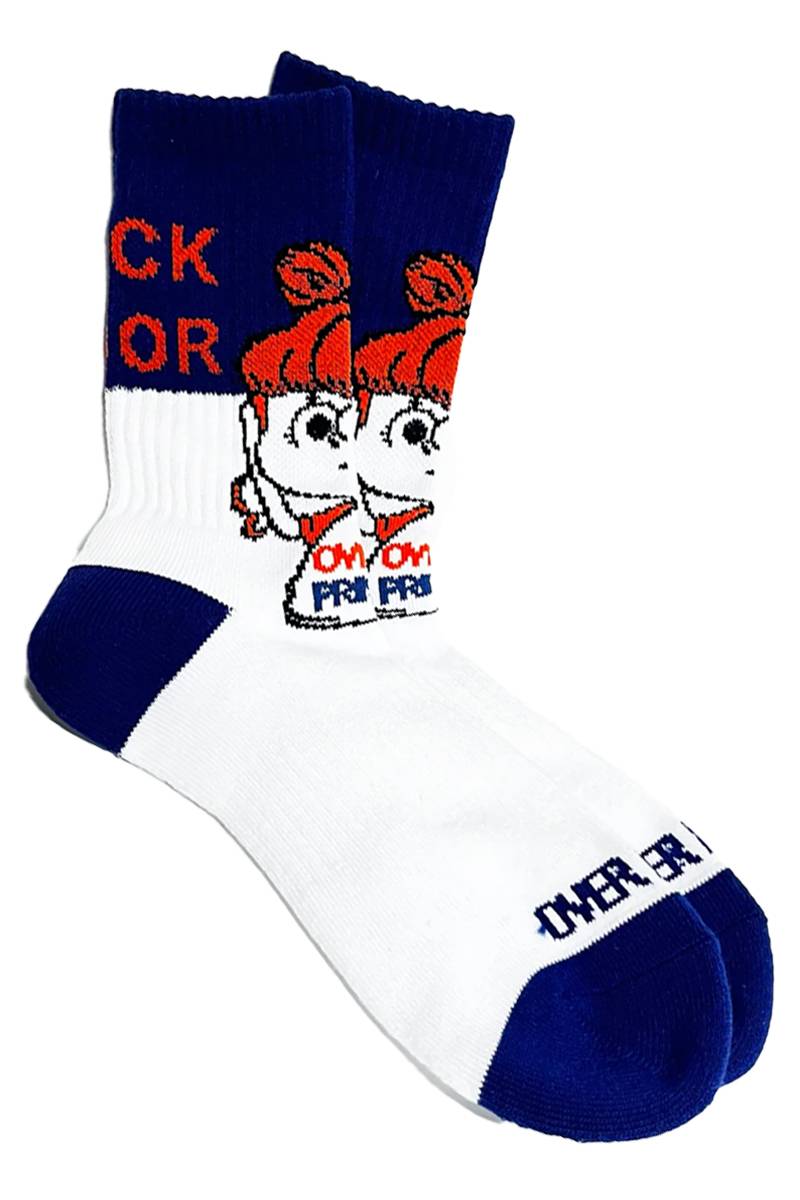over print (オーバープリント) BACK DOOR socks