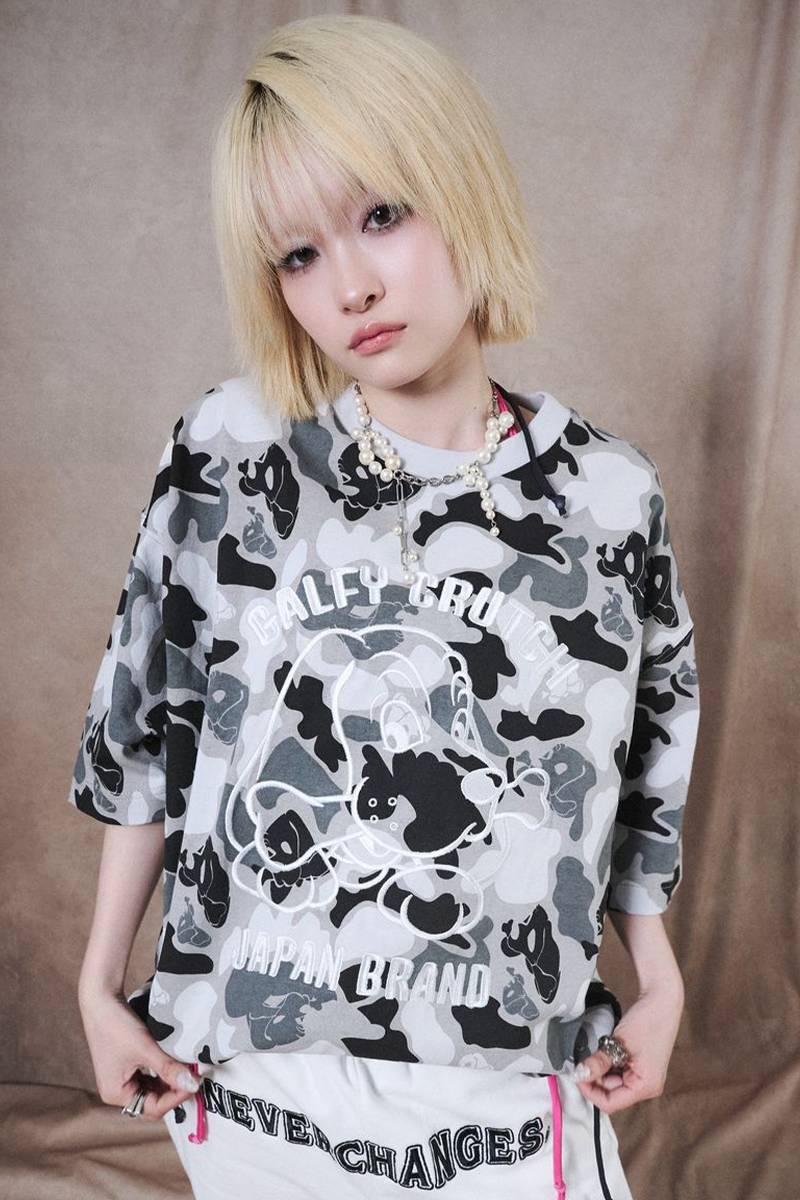 GALFY (ガルフィー) カモかも!Tee - Black Camo