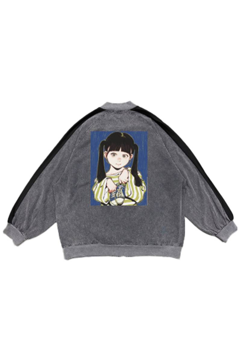 【お問い合わせ商品】over print POP ART pigment cotton jacket Ver:25 GLOW IN THE DARK