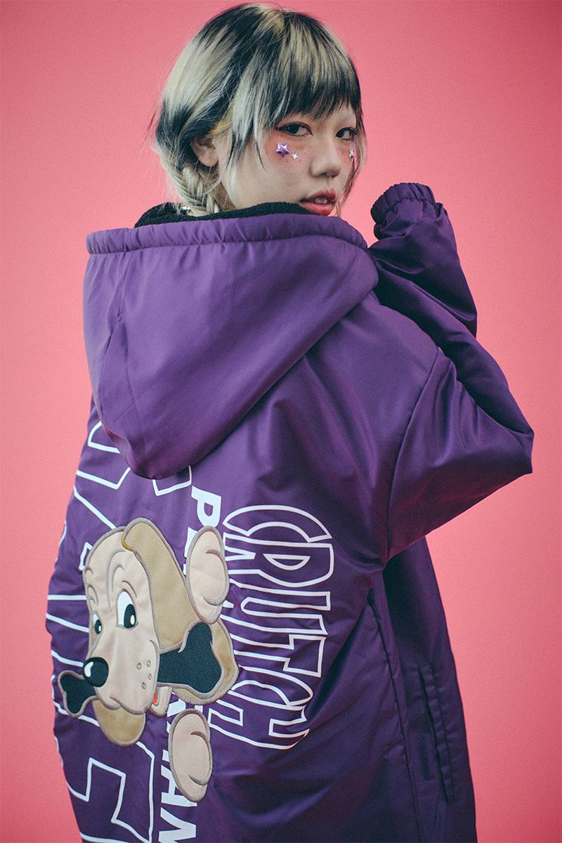 GALFY (ガルフィー) 立ちんぼテレクラコート PURPLE / ロック