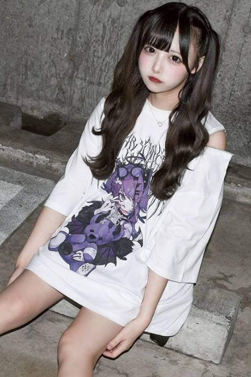 てぃら×TRAVAS TOKYO(トラバス・トーキョー) ZIPTシャツ (devil