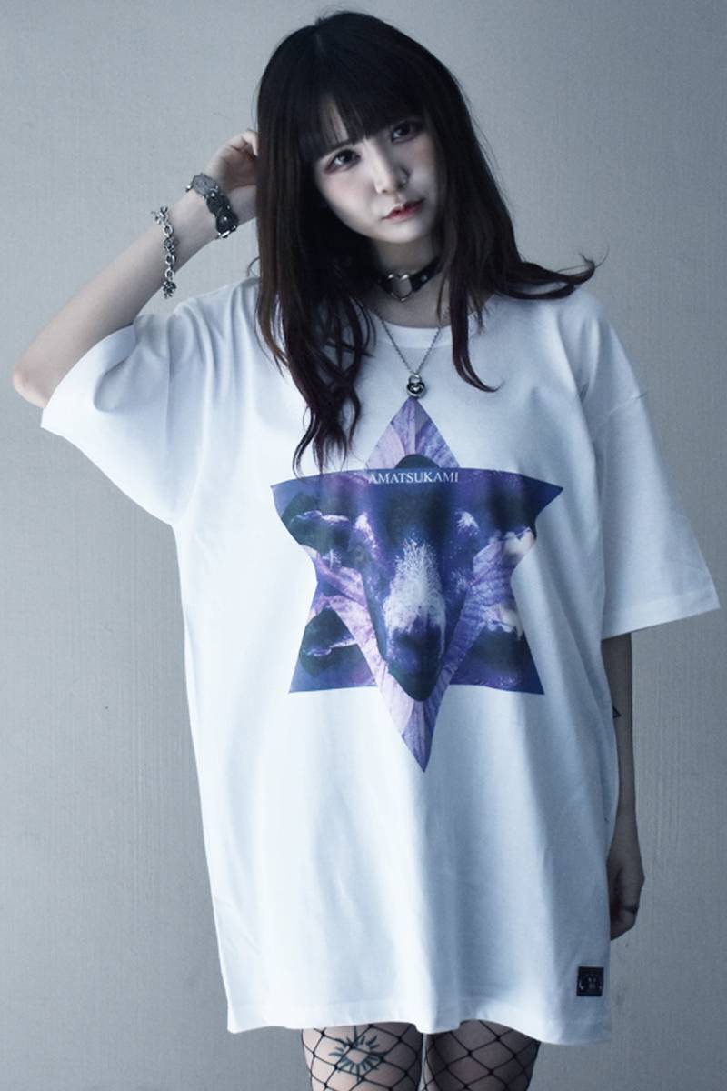 アマツカミ Goat Hexagram  T-Shirt White