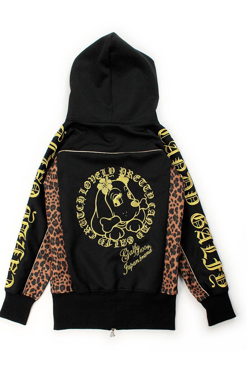 【予約商品】GALFY（ガルフィー）治安悪GALパーカーワンピ - BLACK