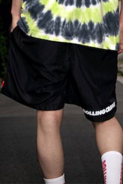 ROLLING CRADLE NYLON SHORT PANTS / BLACK