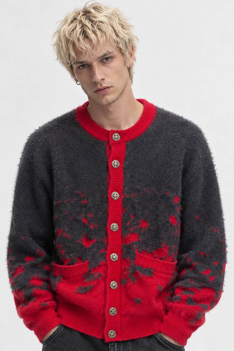 A Good Bad Influence(ア・グッド・バッド・インフルエンス) SHATTERED DUAL YARN SHAGGY CARDIGAN