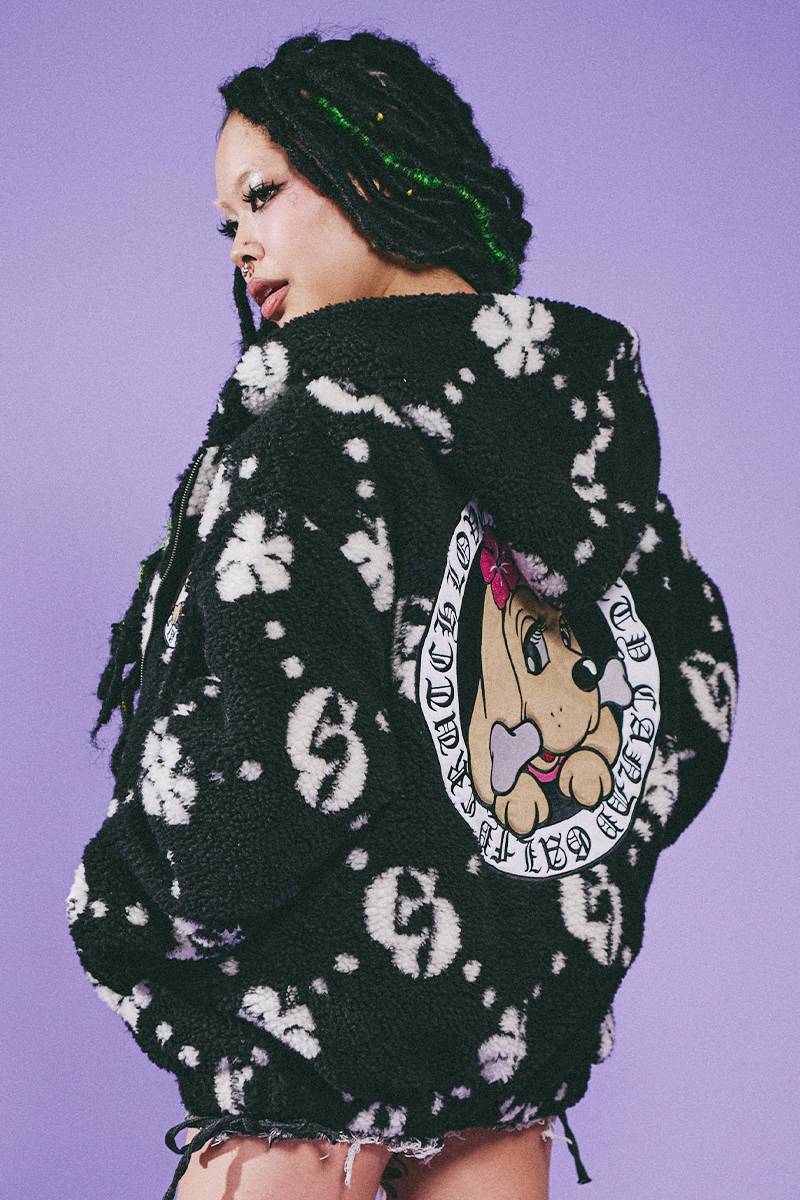 【予約商品】GALFY（ガルフィー）紋紋GALボアブルゾン - BLACK
