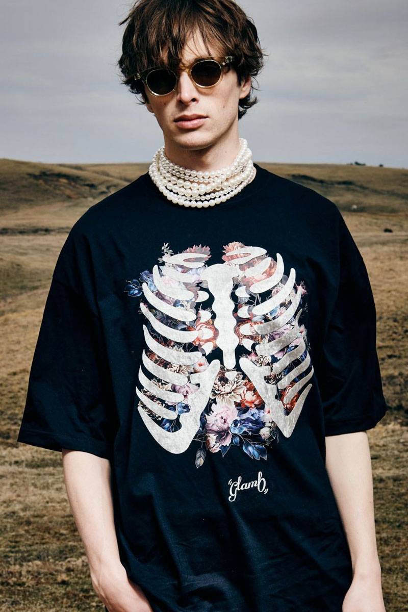 glamb(グラム)GB0324/CS03 : Skelton Flower T-Shirt glamb(グラム)GB0324/CS03 : Skelton Flower T-Shirt