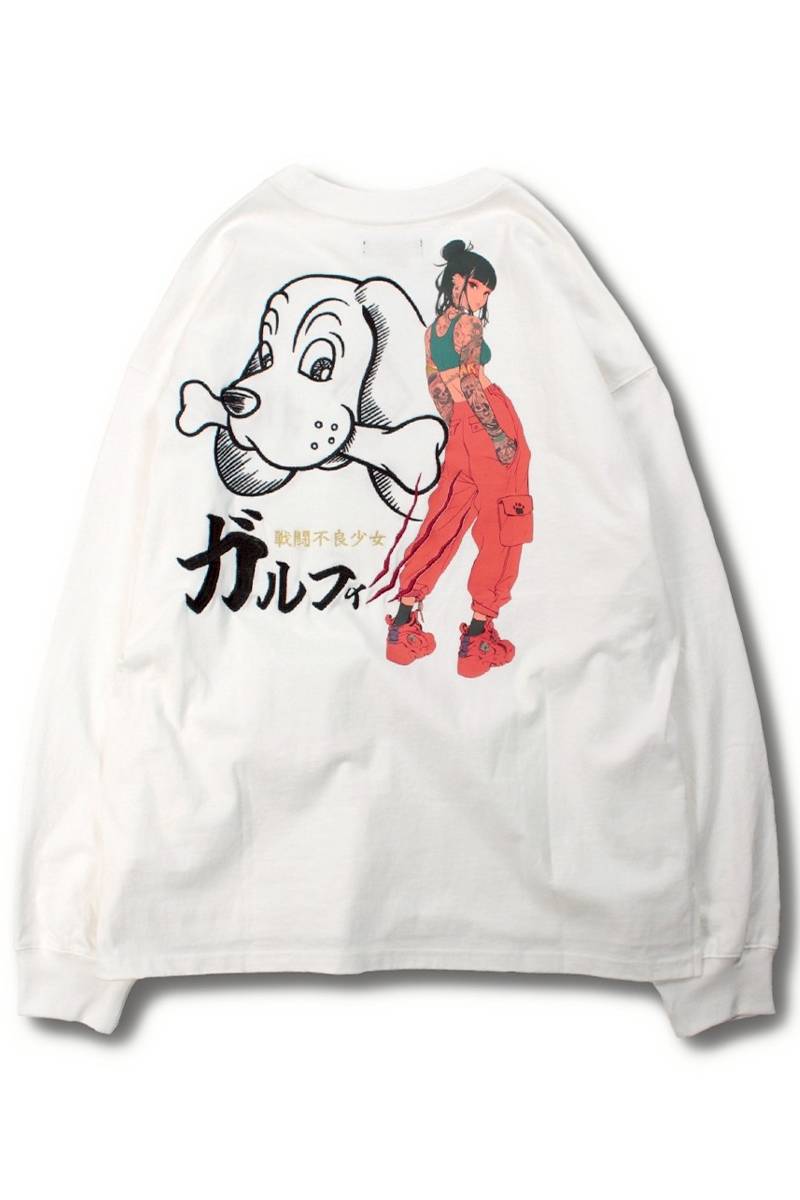 【予約商品】GALFY(ガルフィー)謎アニメロンT - White