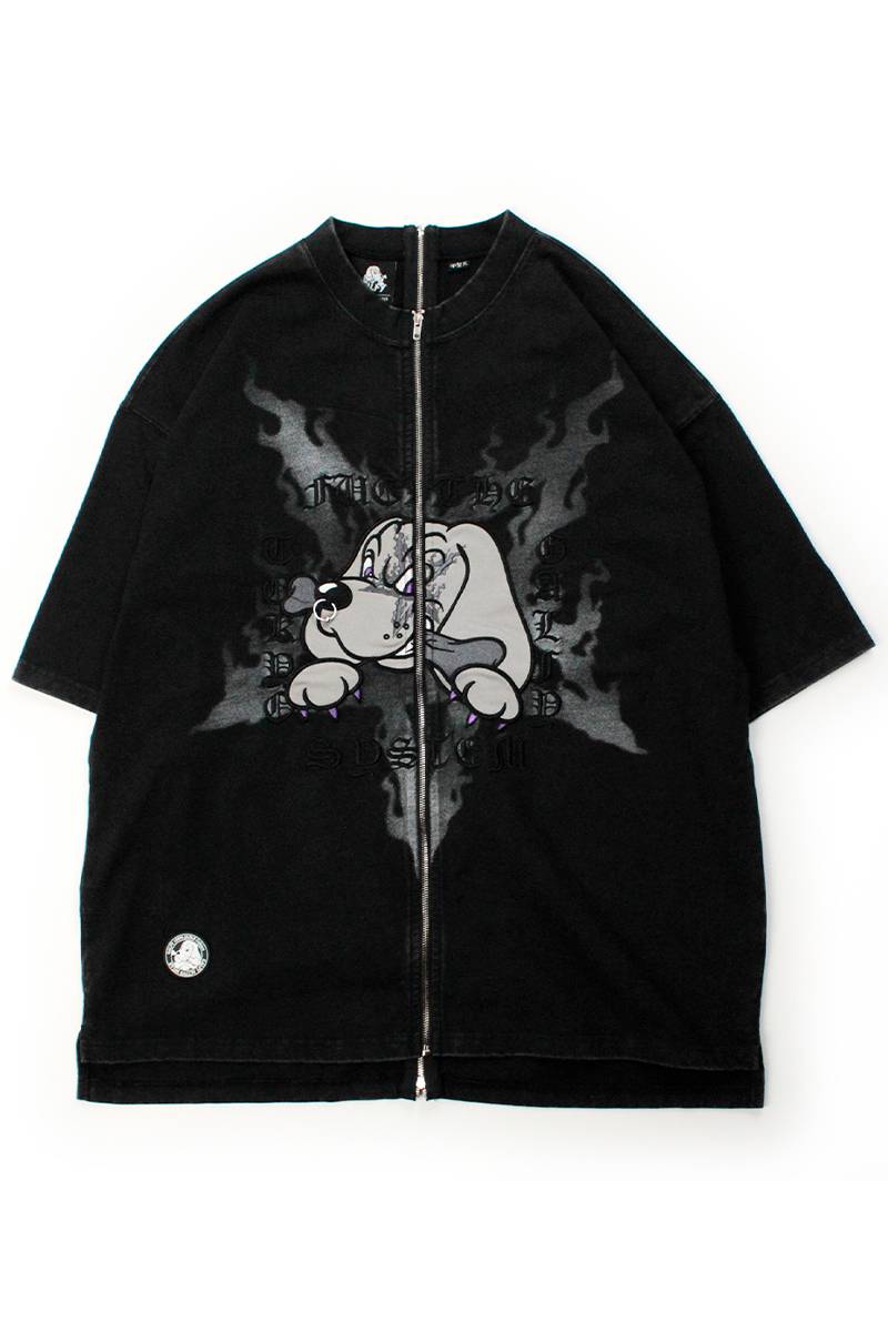 【予約商品】GALFY (ガルフィー) ハーフ＆ハーフTEE - Black