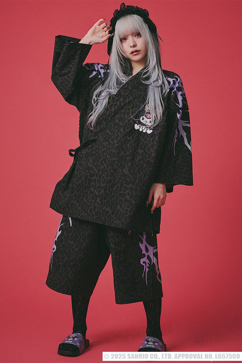 クロミ×GALFY(ガルフィー) クロミちゃんとGALFYの甚平 - Black