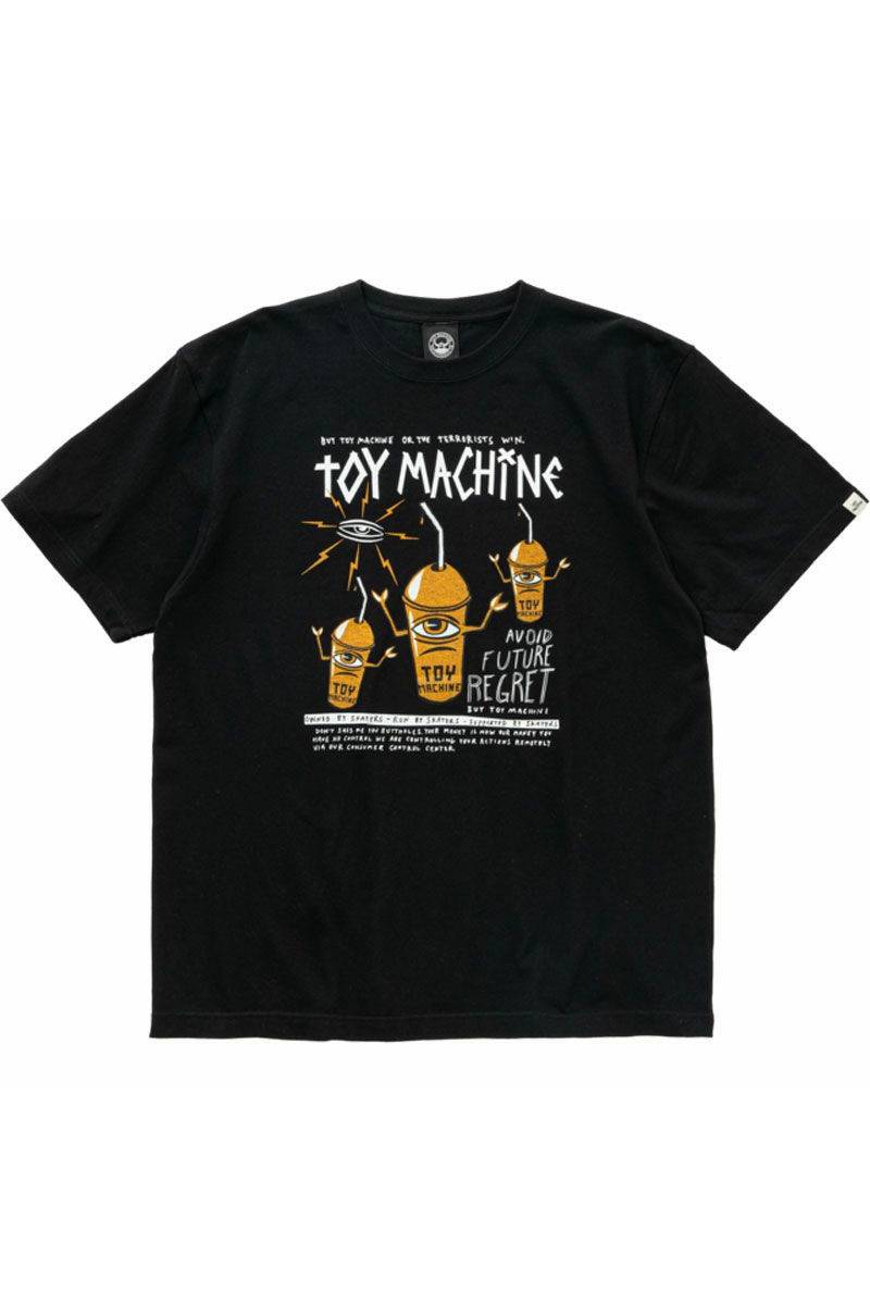 TOY MACHINE (トイマシーン) AVOID FUTURE REGRET SS TEE - Black