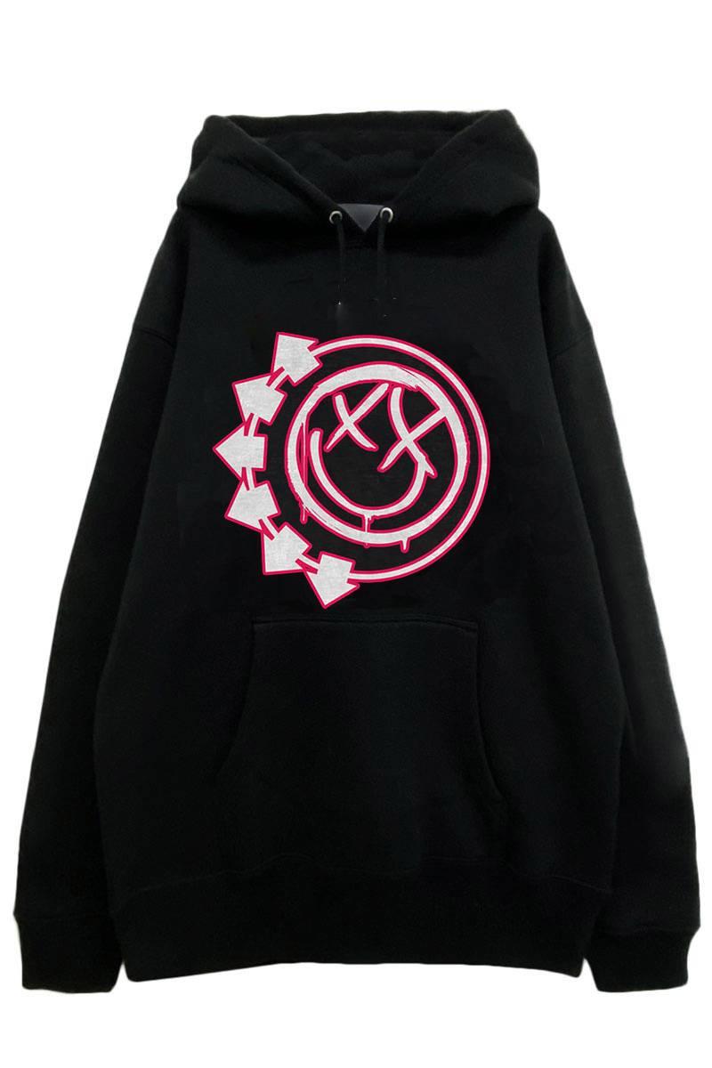 BLINK-182 UNISEX PULLOVER HOODIE: SIX ARROW SMILEY