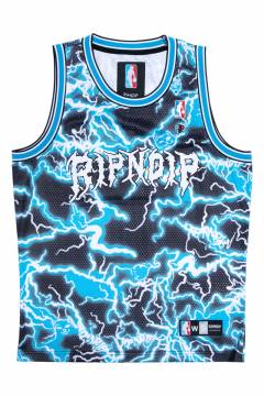 RIPNDIP (リップンディップ) Nikola Basketball Jersey (Black/Blue)