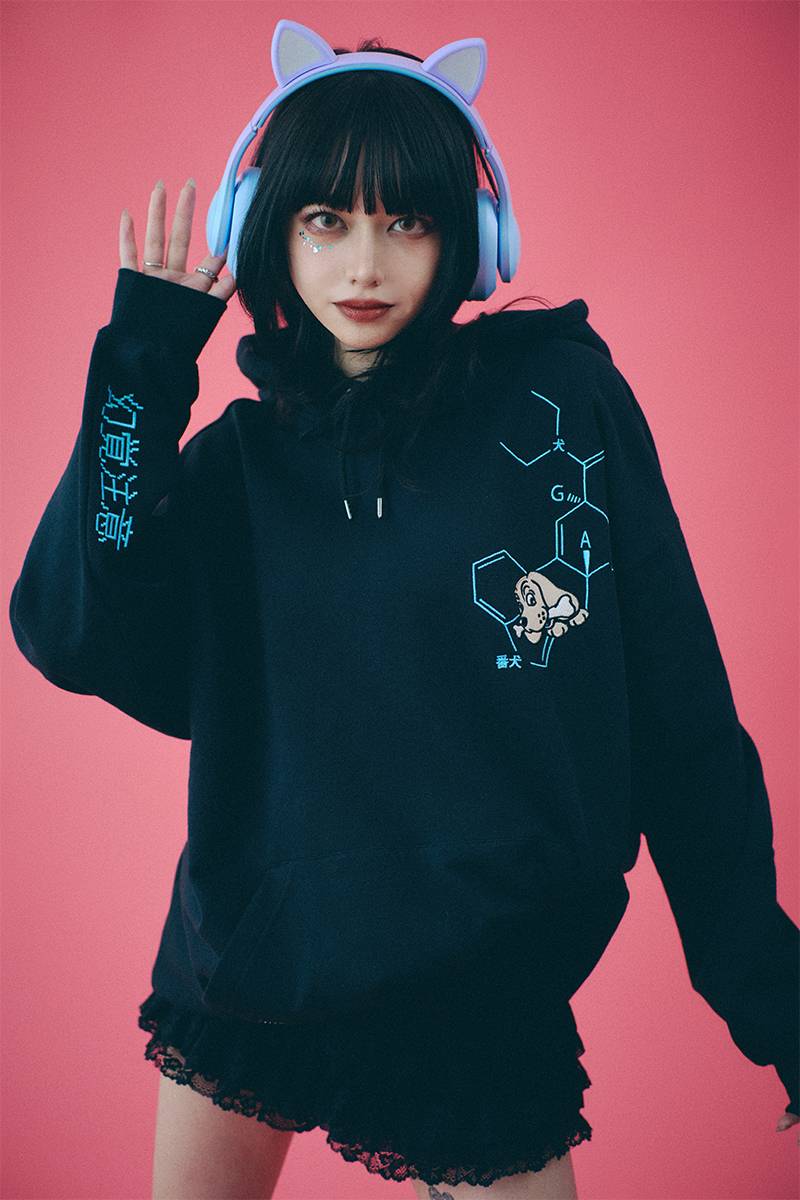 GALFY (ガルフィー) GALSDガンギマリパーカー BLACK / ロックファッション / バンドTシャツ のGEKIROCK CLOTHING GALFY (ガルフィー) GALSDガンギマリパーカー BLACK / ロックファッション / バンドTシャツ のGEKIROCK CLOTHING