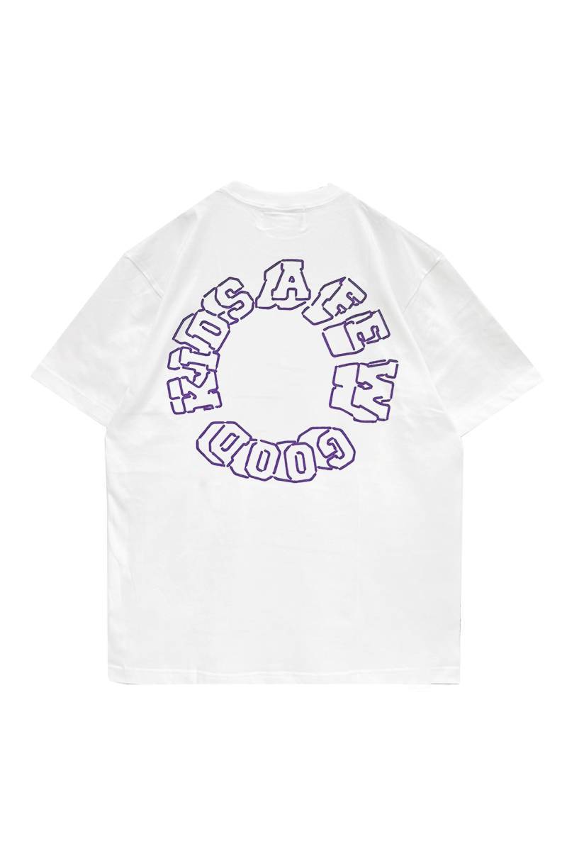 A FEW GOOD KIDS (アフューグッドキッズ) EMBROIDERY THREE-DIMENSIONAL LOGO TEE WHITE