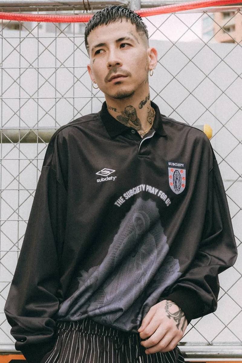 Subciety (サブサエティ) Soccer game shirt - Black