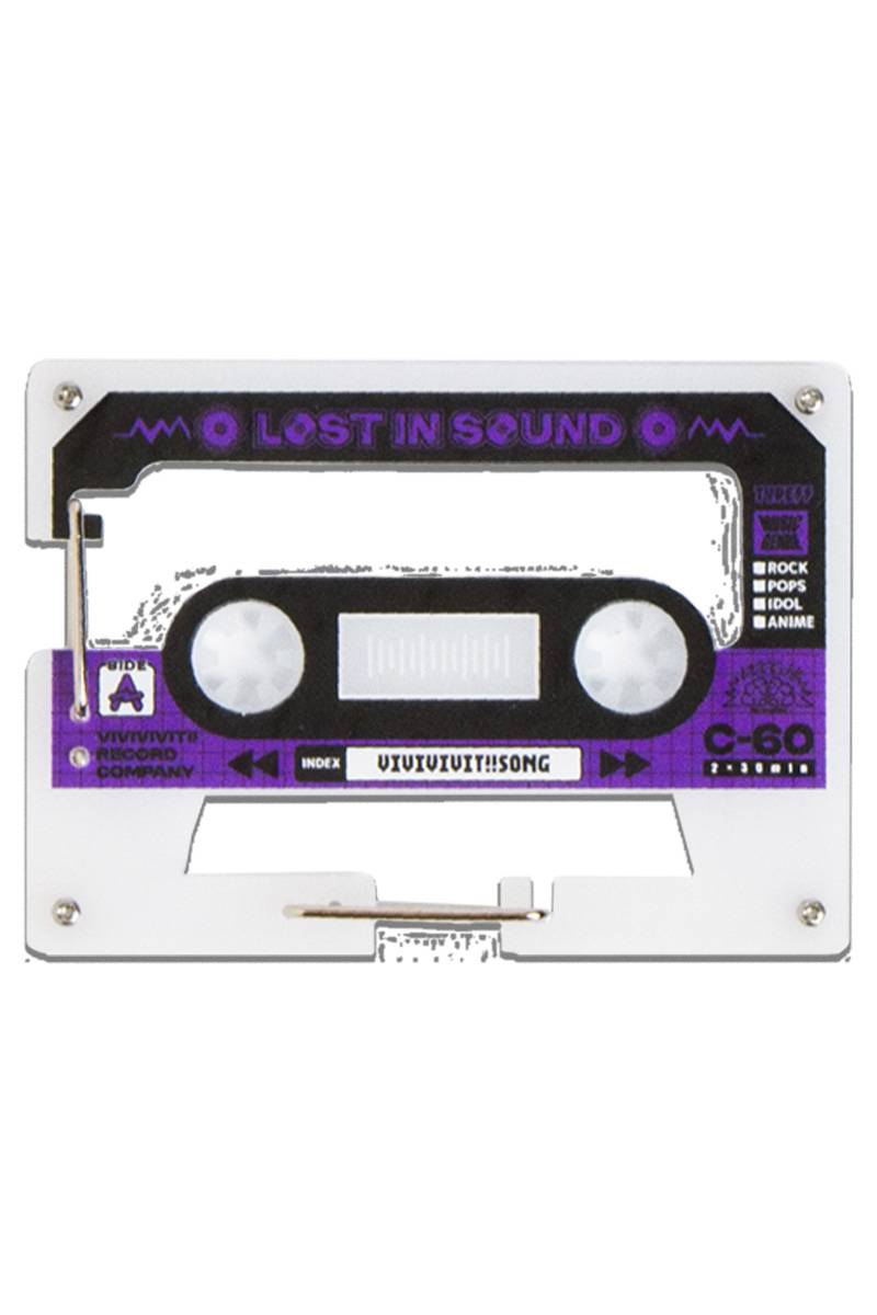 ビビビビット!! カセットテープカラビナ - Purple