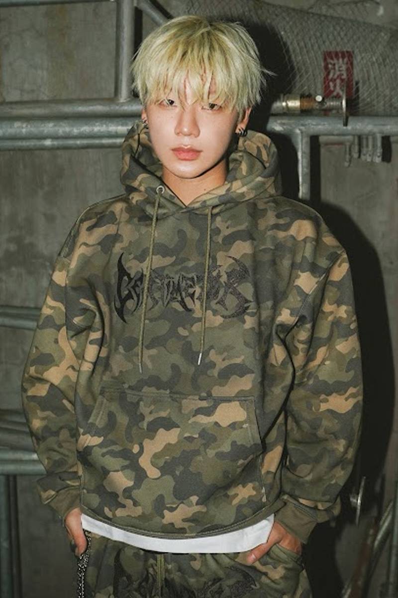 centimeter(センチメーター) Tribal logo hoodie - Camo