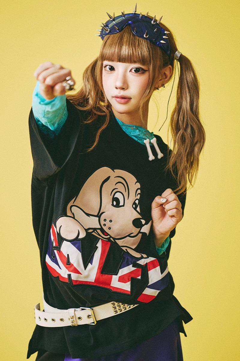 GALFY (ガルフィー) 集団的自衛Tシャツ - Black