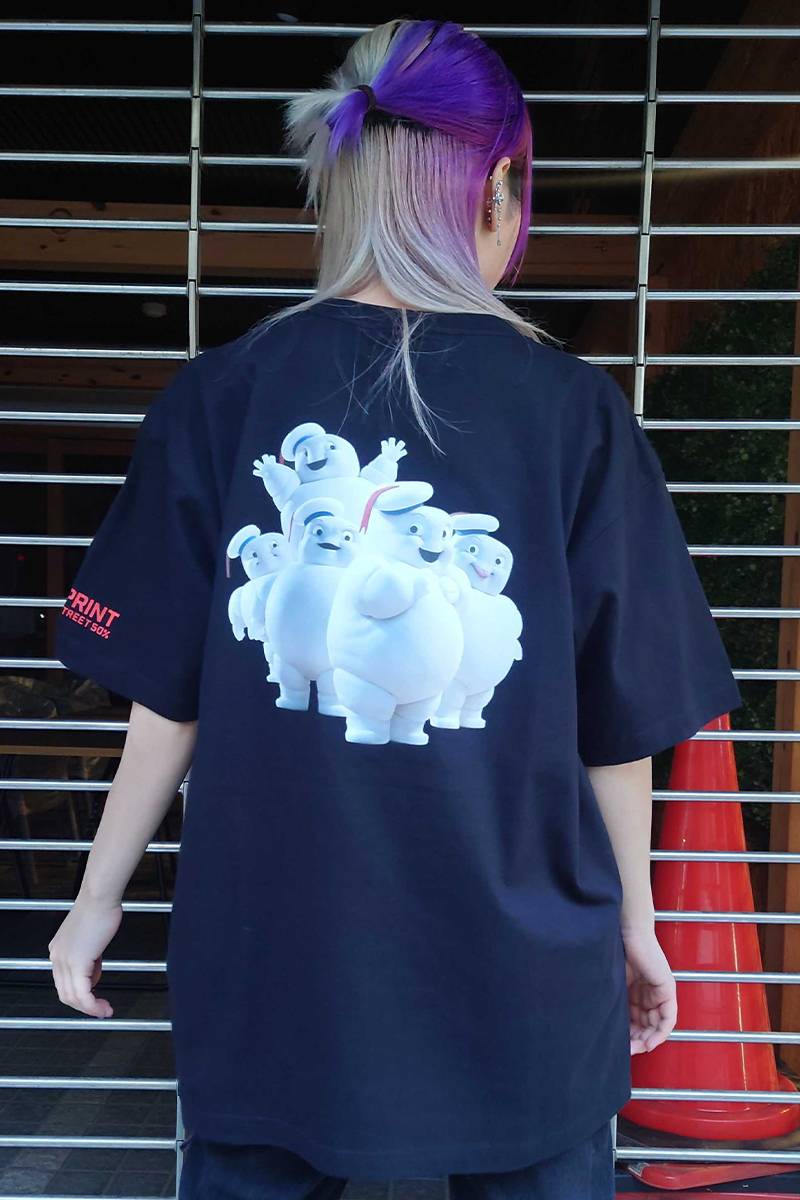 over print (オーバープリント) GHOST BUSTERS Tee 9 black