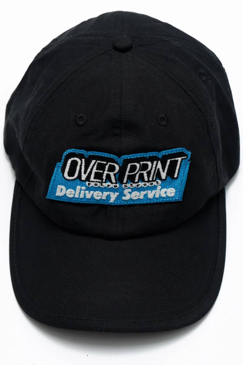 over print (オーバー・プリント) Delivery CAP - Black