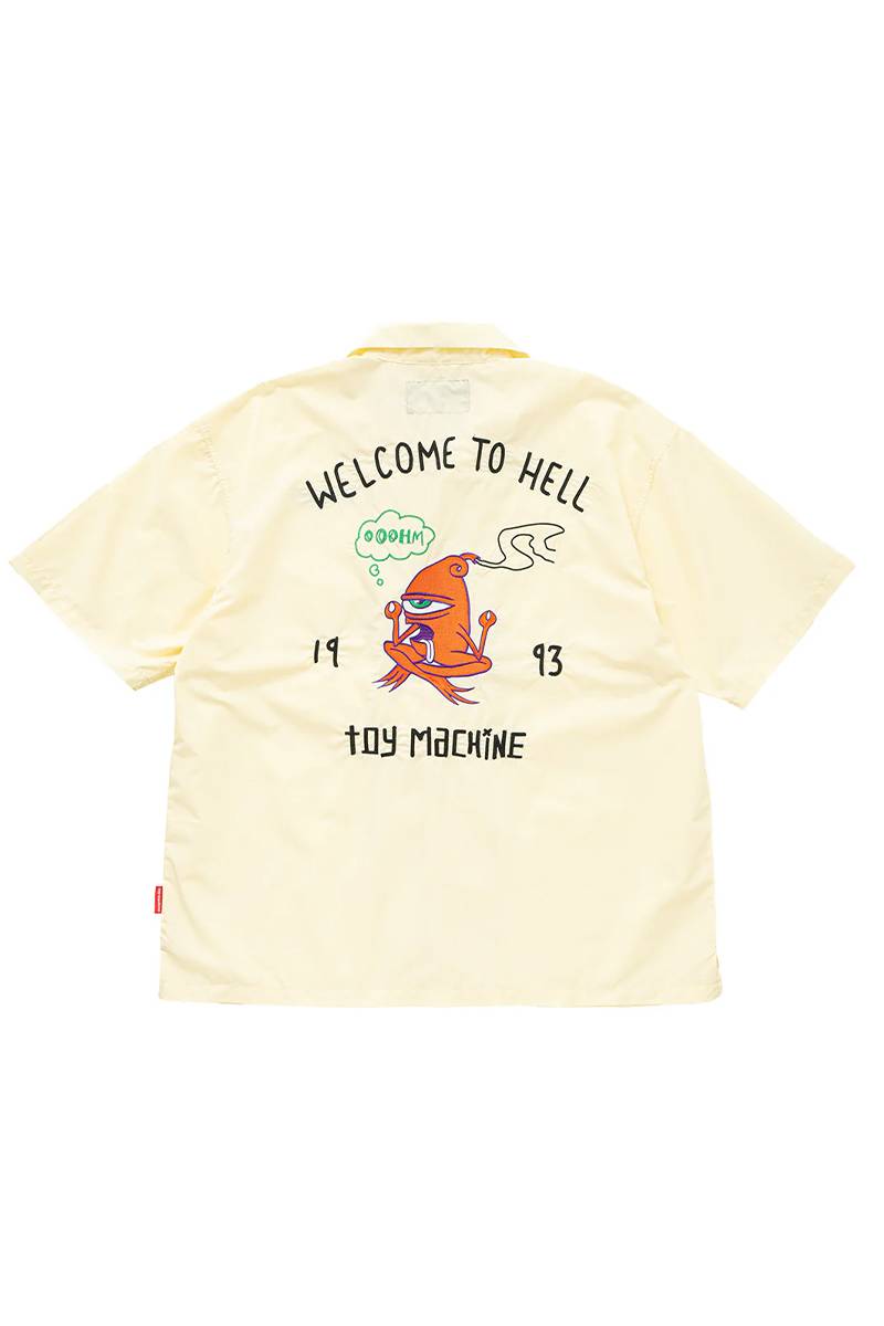 TOY MACHINE (トイマシーン) WELCOME TO HELL POPLYN SS SHIRTS - L.Yellow