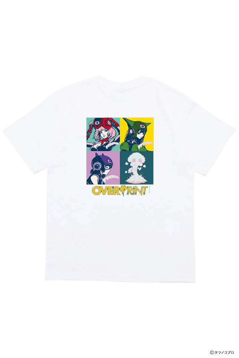 over print (オーバー・プリント) Yatterman Tee_ドロンボー一味B - White