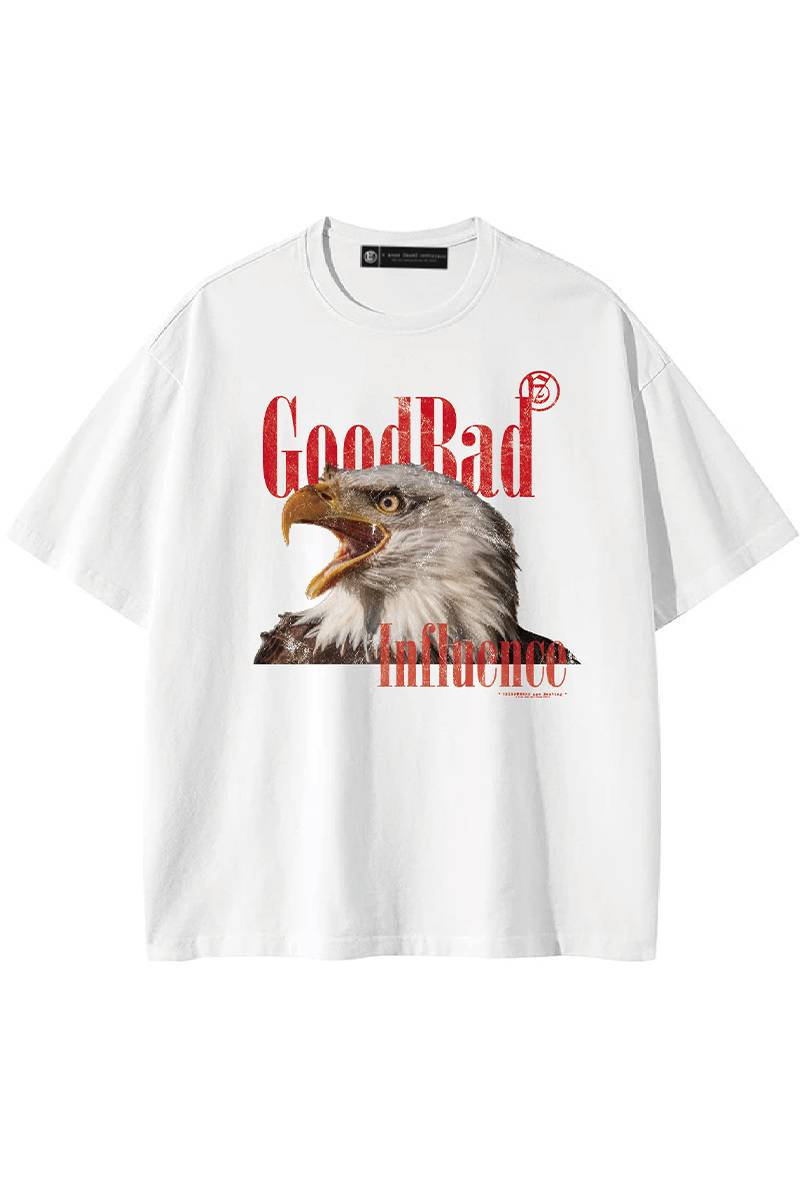 A Good Bad Influence(アグッドバッドインフルエンス) EAGLE T-SHIRT - White