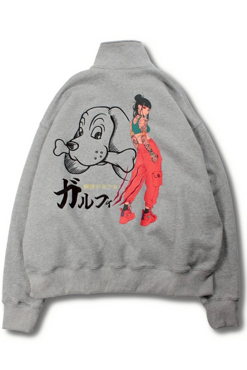 【予約商品】GALFY(ガルフィー)謎アニメスウェットジャージ - Gray